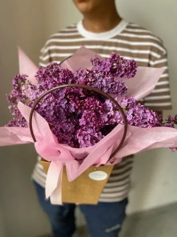 Lilacs in a purse