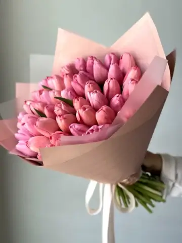 51 pink tulips