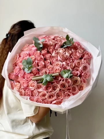 101 pink roses