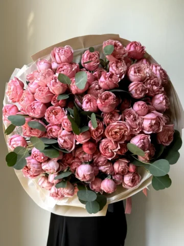 Bouquet of 25 pink roses Juliet