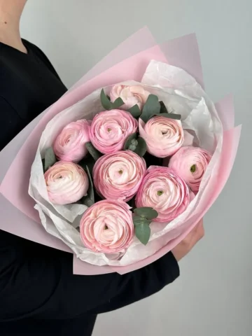 A bouquet of delicate ranunculus.